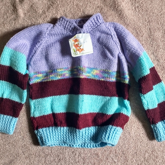 Sweaters,children's,size 4 USA. Handmade. Both for one low price. Shipping extra - Picture 4 of 6